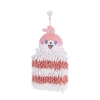 Cartoon animal square Chenille hand towels, Kanglewu household thickened kitchen absorbent hand towels wholesale Item Picture